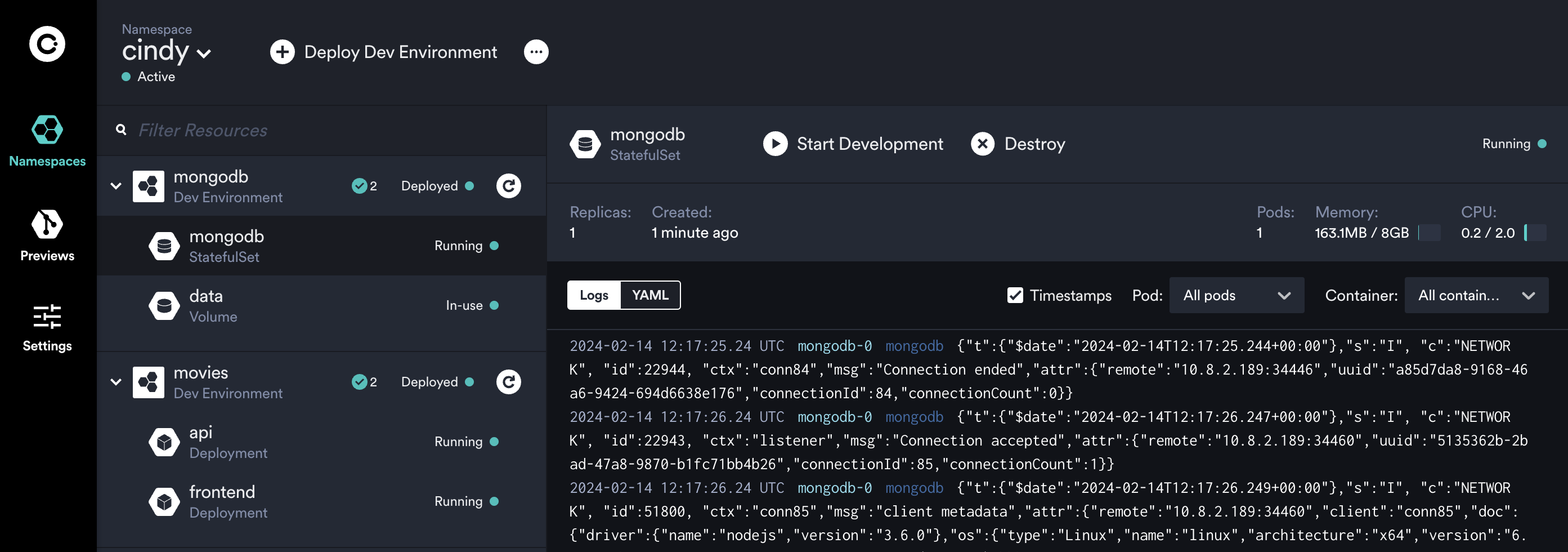 Movies Onboard MongoDB